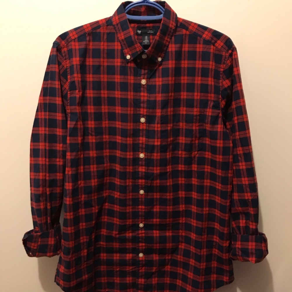 NWOT GAP Plaid Long Sleeve